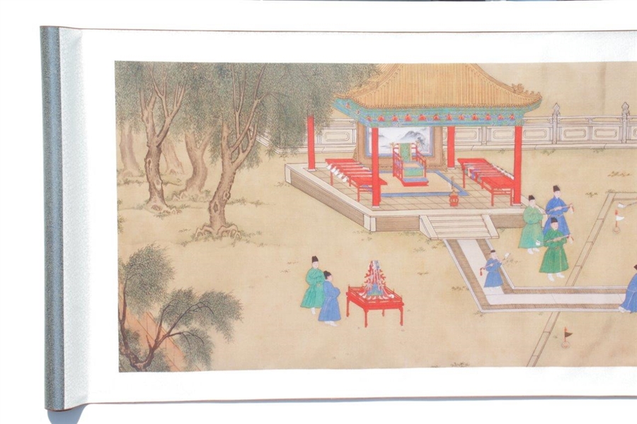 'Xuanzong at Play' Tapestry Presented to PGA of America from The Palace Museum in Beijing
