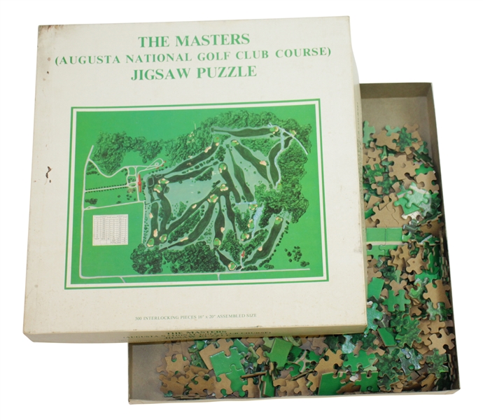 1974 The Masters Augusta National Golf Club Course Jigsaw Puzzle in Original Box