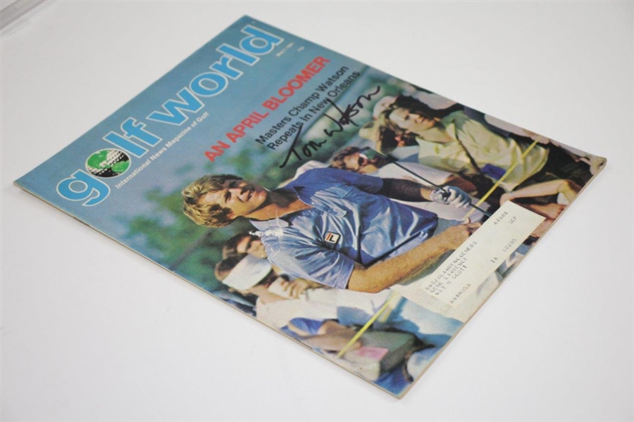 Tom Watson Signed Golf World Magazine - May 1, 1981 JSA #Q05560