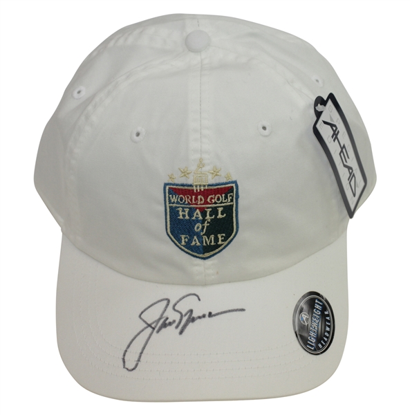 Jack Nicklaus Signed World Golf Hall of Fame White Hat - Unused JSA #DD40739