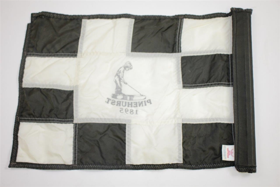 Pinehurst Course Flown Black & White Checkered Putter Boy Flag