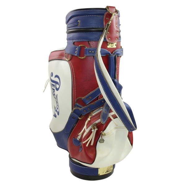 Vintage Pepsi-Cola Logo Red, White, & Blue Full Size Golf Bag