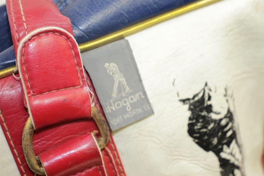 Vintage Ben Hogan Co. Red, White, & Blue Golf Shag Bag