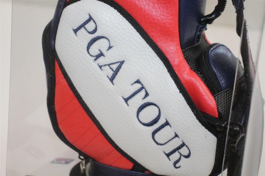 PGA Tour Mini Red, White, & Blue Golf Bag in Original Box