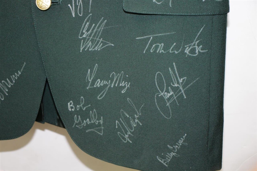Impressive Multi-Signed Dark Green Men's Blazer With 34 Masters Champions Autographs! JSA ALOA