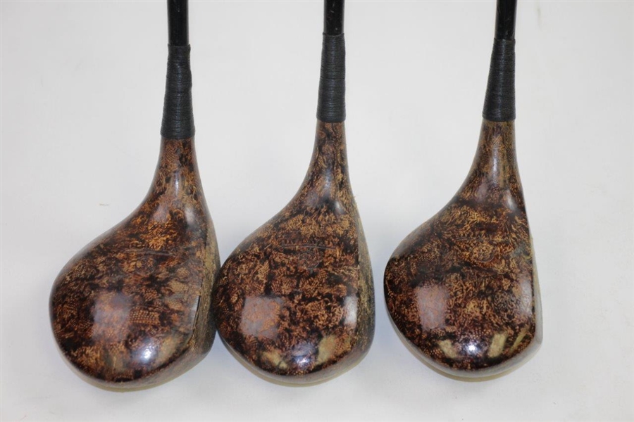 Set of Three Textolite R14 Woods by General Electric - Driver, Brassie, & Spoon