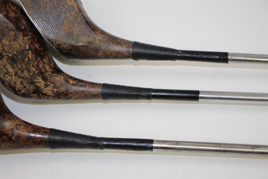 Set of Three Textolite R14 Woods by General Electric - Driver, Brassie, & Spoon
