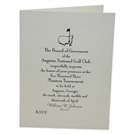 Ken Venturis 2003 Augusta National Golf Club Masters Tournament Invitation with Envelope