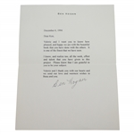 Ben Hogans Hand Signed 1994 Letter Thanking Ken Venturi For His Work On The Hogan MystiqueJSA ALOA