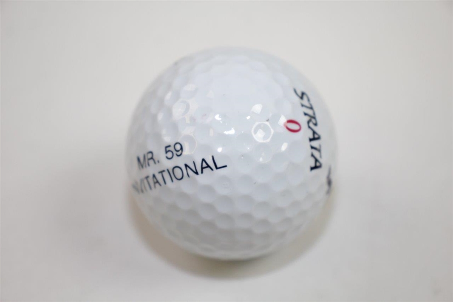 Al Geiberger Signed 'Mr. 59 Danny Thomas Classic' Scorecard Logo Golf Ball JSA ALOA
