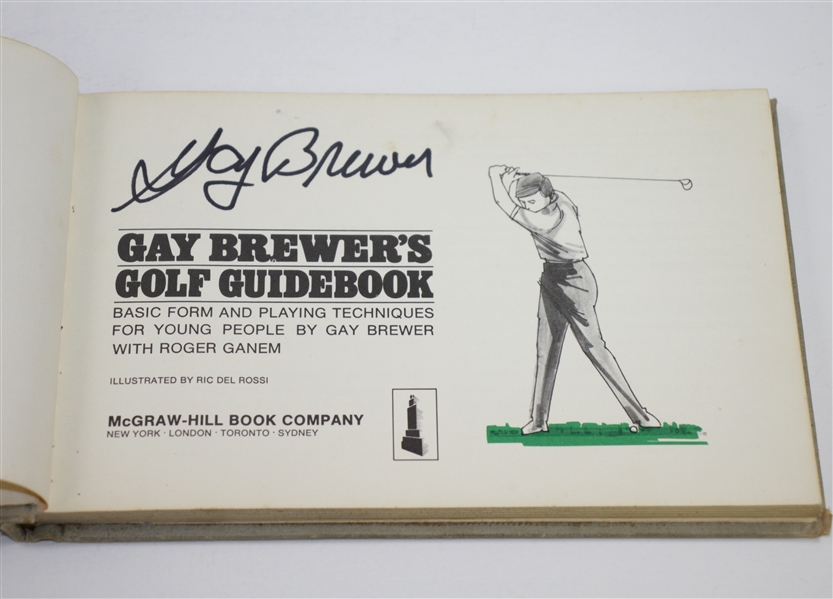 Boros, Casper, Devlin, Brewer, & Ford Signed Golf Biographies/Instructional Books JSA ALOA