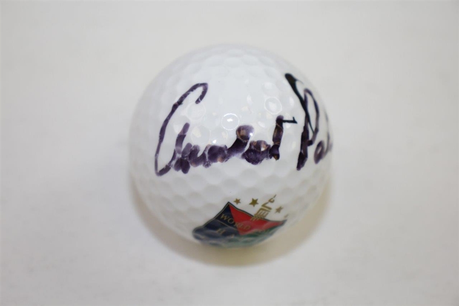 Arnold Palmer Signed World Golf Hall of Fame Logo Golf Ball JSA ALOA
