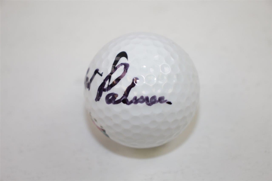 Arnold Palmer Signed World Golf Hall of Fame Logo Golf Ball JSA ALOA