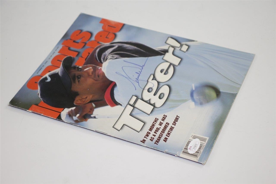 Tiger Woods Signed 1996 Sports Illustrated Magazine FULL JSA #Z70879-Investment Opportunity?