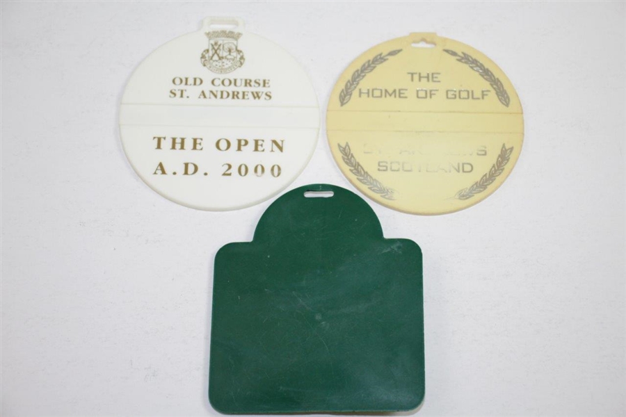 Three St Andrews Old Course Bag Tags - 1995, 2000, & Undated
