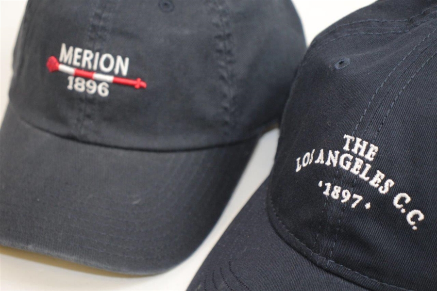 Merion Golf Club (1896) & The Los Angeles C.C. (1897) Caddy Hats