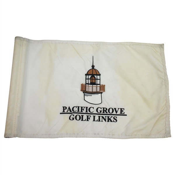 Pacific Grove Golf Links Course Used White Embroidered Flag