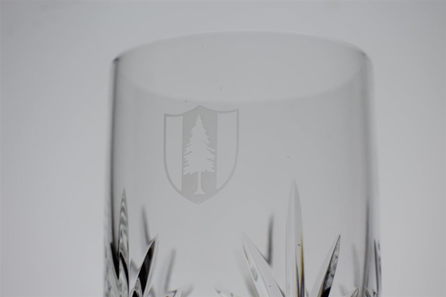 Pine Valley Golf Club Heavy Lenox Cut Crystal 14oz. Highball Glass with Etched Logo - Perfect Condition