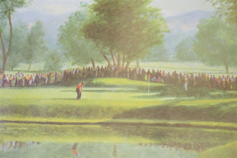 Arnold Palmer 1960 US Open at Cherry Hills 'On the 12th' Print by Donald Moss