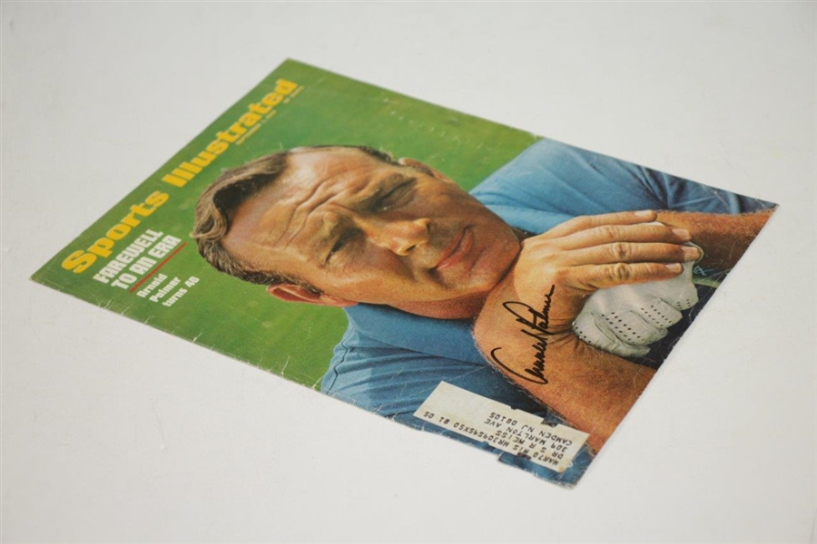 Arnold Palmer Signed Sports Illustrated Front Cover Page - September 1969 JSA ALOA