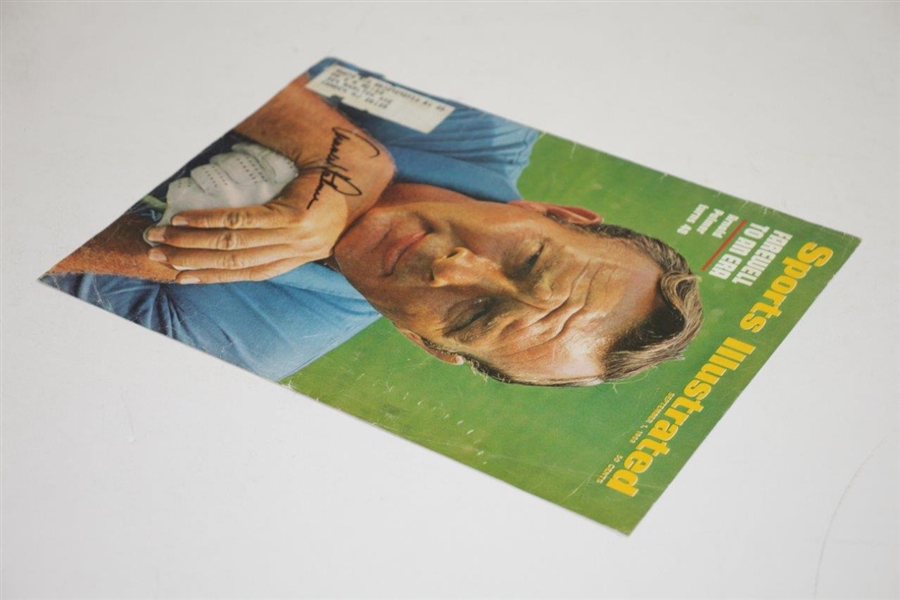 Arnold Palmer Signed Sports Illustrated Front Cover Page - September 1969 JSA ALOA