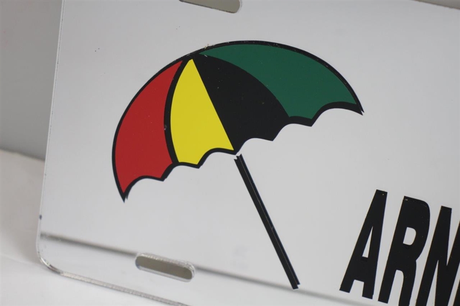 'Member of Arnie's Army' Silver License Plate with Bay Hill Umbrella Logo