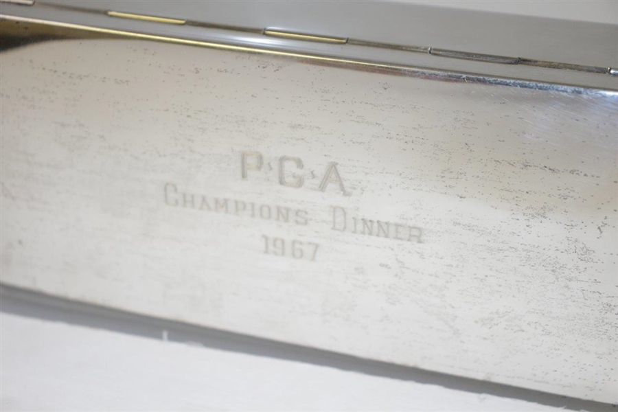 Al Geiberger's Defending PGA Champion 1967 PGA Champions Dinner Poole Sterling Silver Keepsake Box