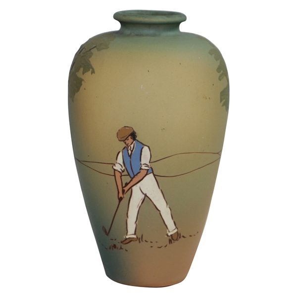 Weller Dickensware Vase - Male Golfer