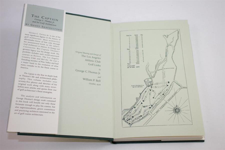 'The Captain George C. Thomas and his Golf Architecture' Ltd Ed Book Signed by Author