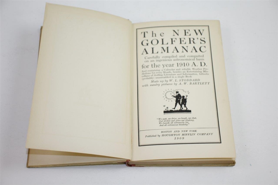 'The New Golfer's Almanac for the Year 1910' Book Made by William Leavitt Stoddard