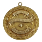 Jack Flecks 1961 PGA Bakersfield Open 14K Champions Medal - Final PGA Win