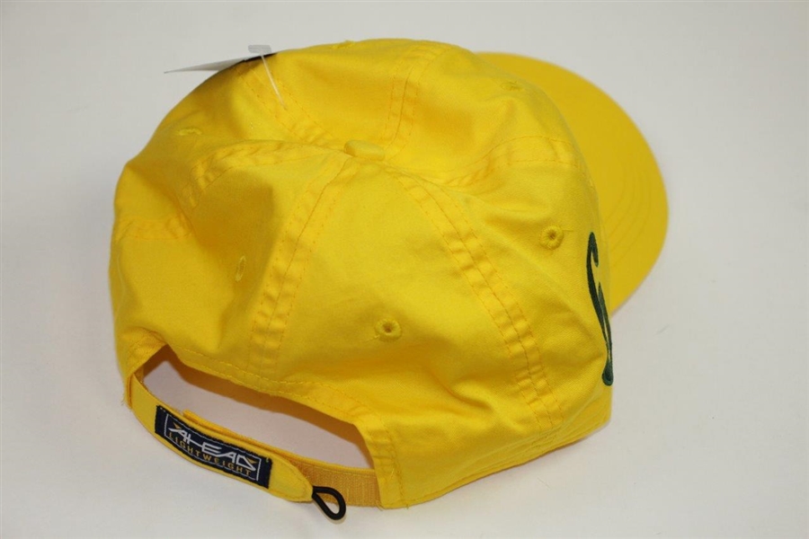Golden Bear Yellow Caddy Hat with Large '6' Side Logo - New