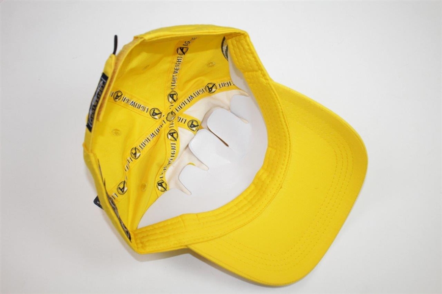 Golden Bear Yellow Caddy Hat with Large '6' Side Logo - New