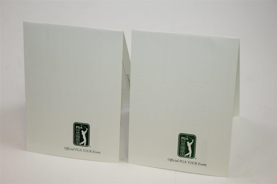 Tiger Woods Wins - 1999 & 2000 Memorial Tournament Official Scorecards