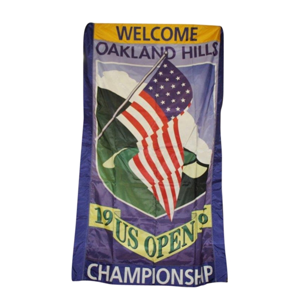 1996 US Open Course Flown Oakland Hills Large Banner - 6ft x 10ft!