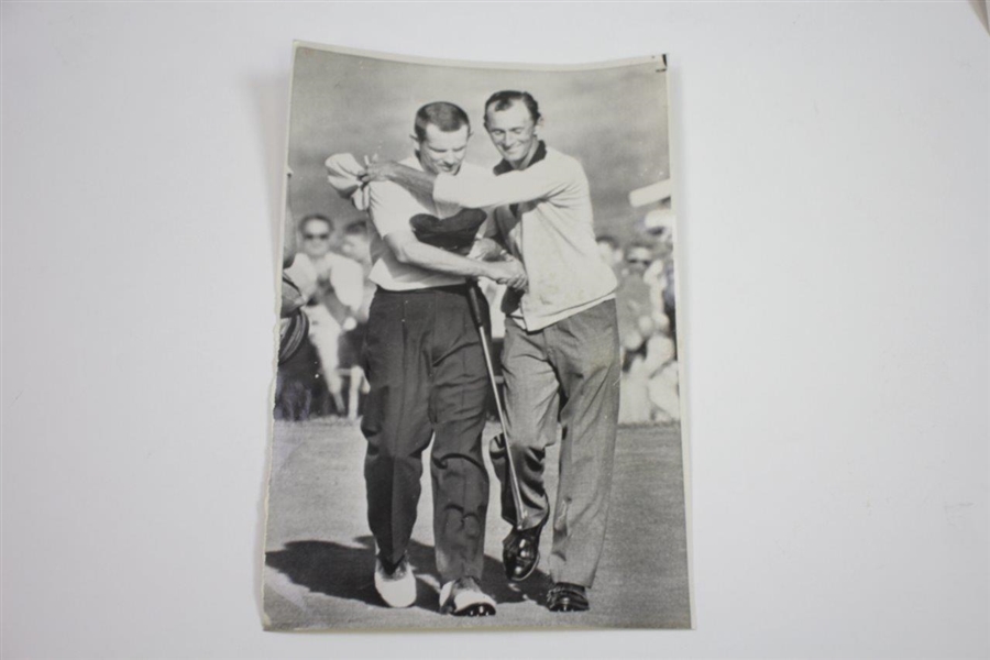 Three 1961 Gene Littler Wire Photos from US Open Win