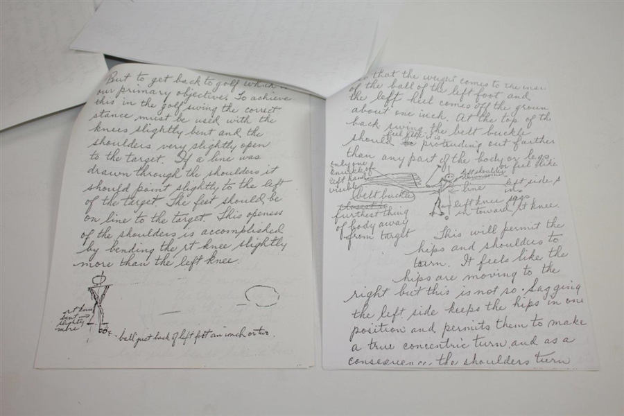 Ken Venturi's Personal Pamphlets of Ben Hogan's 1948 Letter to Pasatiempo Golf Pro Pat Mahoney 
