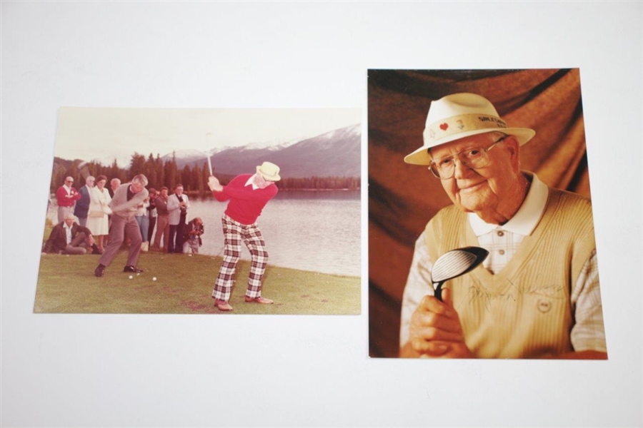 Ken Venturi's Personal Six Photos with Byron Nelson & others - One Signed JSA ALOA