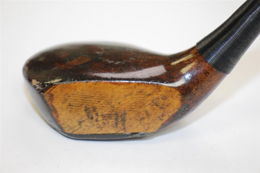 No Name Wood Socket Head Driver with Lined Face - Crawford Co. McGregor Shaft Stamp