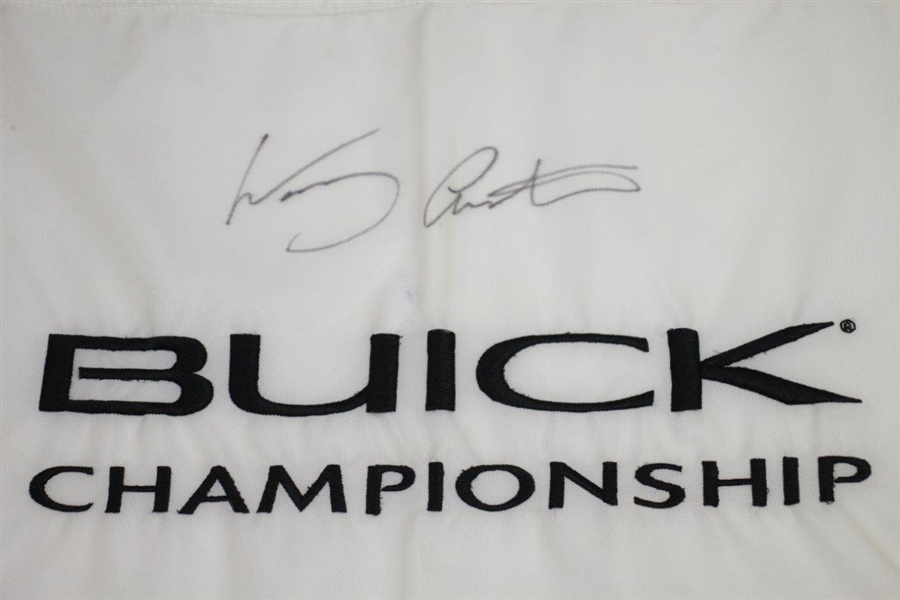 Woody Austin Signed Buick Championship Embroidered Flag JSA ALOA