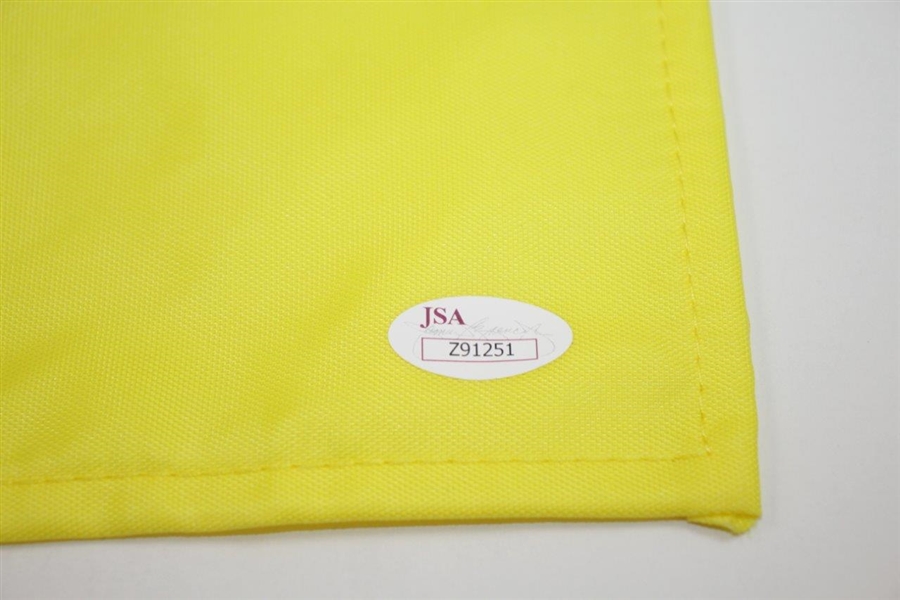 Arnold Palmer Signed 2011 Masters Embroidered Flag JSA #Z91251