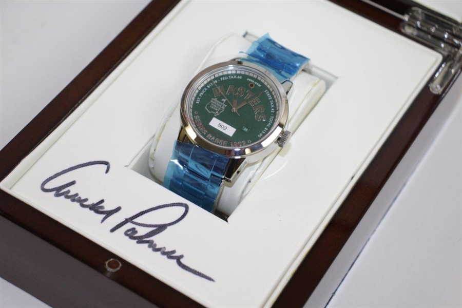 Arnold Palmer Signed Ltd Ed 2012 Masters '1962 Badge' Watch in Original Box - Unused JSA ALOA