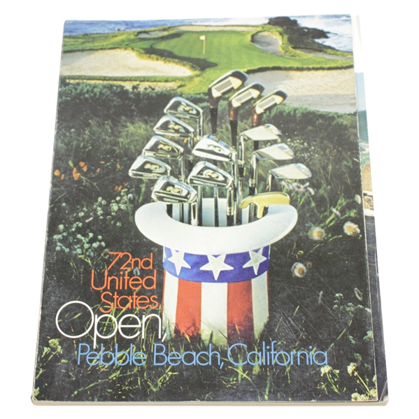 1972 US Open at Pebble Beach Program - Jack Nicklaus Winner