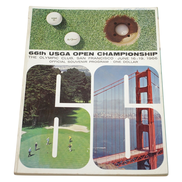 1966 US Open at The Olympic Club Official Program - Billy Casper Winner