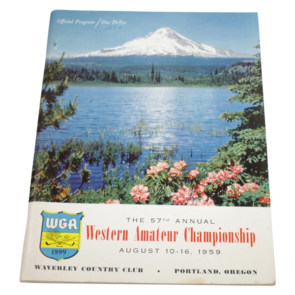 1959 Western Amateur Championship at Waverley CC Official Program