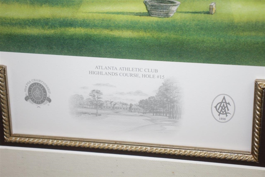 Atlanta Athletic Club Highland Course #15 Print #102/850 Signed by Artist Steve Lotus with '2001' PGA