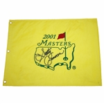 Scotty Cameron Signed 2001 Masters Embroidered Flag JSA ALOA