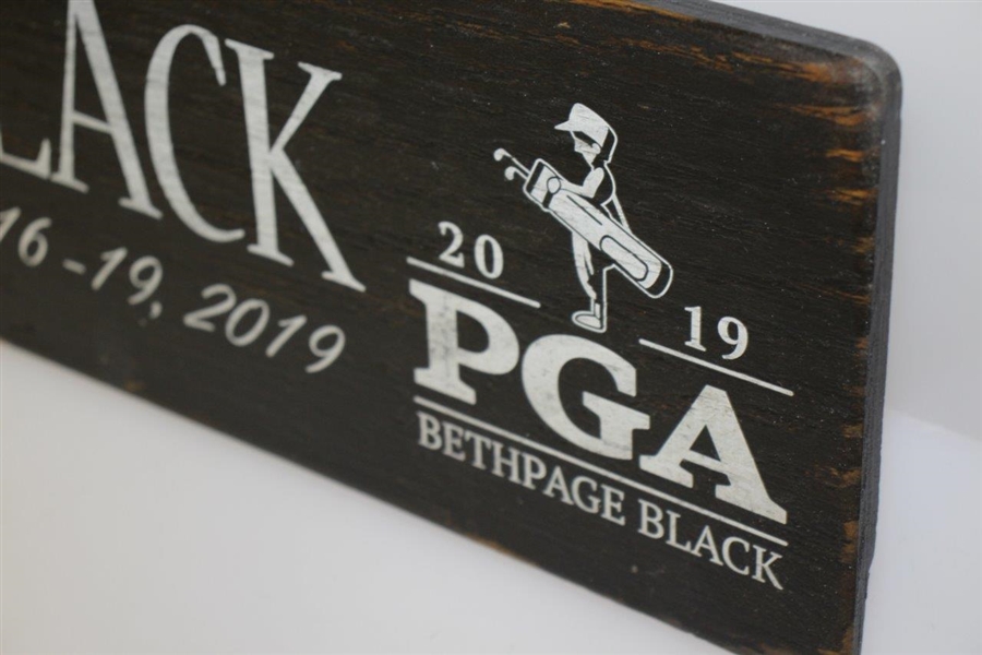 2019 PGA Championship Bethpage Wooden Sign - Koepka Win