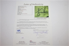 Tiger Woods Signed 2019 Masters Tournament Embroidered Flag FULL JSA #BB34065