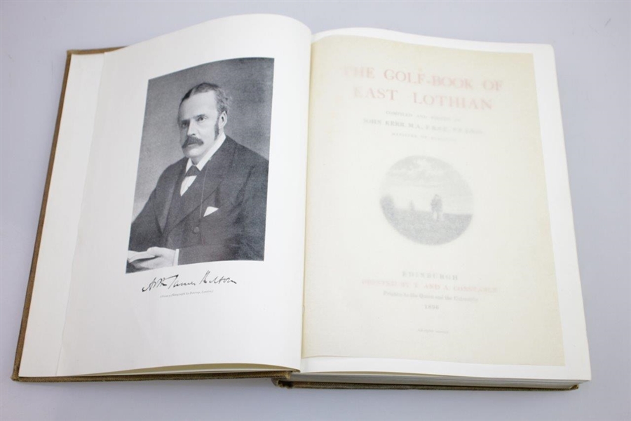 1896 The Golf Book of East Lothian by John Kerr Ltd Ed #297/500 Signed by Kerr JSA ALOA